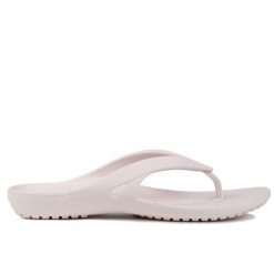 Japonki damskie sportowe Crocs KADEE II FLIP. Czerwone klapki damskie Crocs, bez wzorów, bez obcasa, bez zapięcia. W wyprzedaży za 99.00 zł.