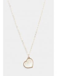 L instant d Or Złoty naszyjnik "Heart" z zawieszką - dł. 42 cm rozmiar: onesize. Żółte naszyjniki damskie L instant d Or, z perłą, złote. Za 647.95 zł.