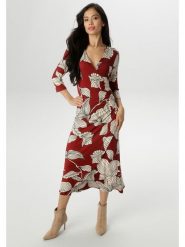 Aniston Sukienka w kolorze brązowo-kremowym rozmiar: 42. Brązowe sukienki damskie Aniston, bez wzorów, bez ramiączek. Za 83.03 zł.