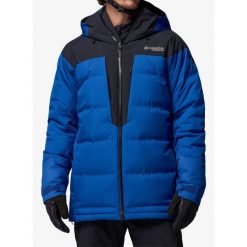 Kurtka narciarska Columbia Glacier Ridge Down Jacket. Niebieskie kurtki damskie Columbia, na zimę, bez wzorów, bez kaptura. Za 1,050.99 zł.