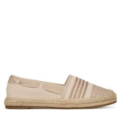 Espadryle DeeZee. Brązowe espadryle damskie DeeZee, bez wzorów, bez obcasa. Za 99.99 zł.
