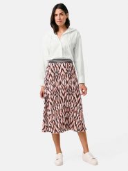 Gerry Weber Spódnica w kolorze kremowo-czarno-jasnoróżowym rozmiar: 38. Brązowe spódnice damskie Gerry Weber, na co dzień, bez wzorów, midi. Za 219.60 zł.