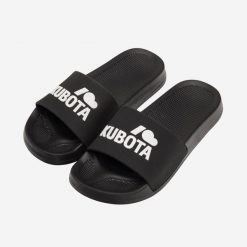 Second Life - Klapki Kubota Basenowe Basic Czarne - Stan Dobry. Czarne klapki damskie Kubota, bez wzorów, z materiału, bez obcasa, bez zapięcia. Za 51.99 zł.