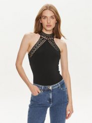 Marciano Guess Body Luana 4YGR45 5832Z Czarny Regular Fit. Czarne body i gorsety Marciano Guess, z aplikacjami, z wiskozy. Za 329.99 zł.