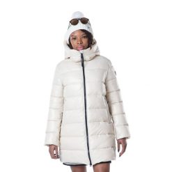 Płaszcz puchowy damski Rossignol Shiny Parka. Brązowe parki damskie Rossignol, m, z puchu, bez kaptura. Za 1,700.00 zł.