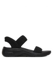 Skechers Sandały Slip-Ins: Arch Fit 2.0 Sandal - Kennedy 140844/BBK Czarny. Czarne sandały damskie Skechers, bez wzorów, z materiału, bez obcasa, na płaskiej podeszwie, bez zapięcia. Za 379.99 zł.