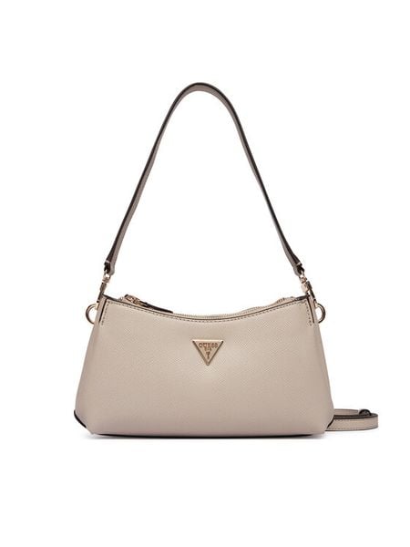 Guess Torebka Noelle II Mini HWZG96 72730 Beżowy. Brązowe torebki klasyczne damskie Guess, ze skóry, bez dodatków. Za 589.99 zł.