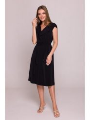 Stylove Sukienka w kolorze czarnym rozmiar: XL. Czarne sukienki damskie Stylove, bez wzorów, bez ramiączek. Za 242.13 zł.