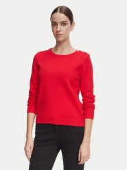 Morgan Bluzka 262-MKISSO Czerwony Slim Fit. Czerwone bluzki damskie Morgan, xl, bez wzorów, z wiskozy, bez kołnierzyka, bez ramiączek. Za 209.99 zł.