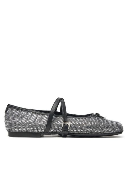 MICHAEL Michael Kors Baleriny 40F4CTFP3D Srebrny. Szare balerinki damskie MICHAEL Michael Kors, bez wzorów, ze skóry. Za 459.99 zł.