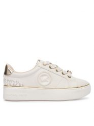 MICHAEL Michael Kors Sneakersy Jordana Finn MK03912256 Biały. Białe buty sportowe dziewczęce MICHAEL Michael Kors, bez wzorów, ze skóry, bez zapięcia. Za 449.99 zł.
