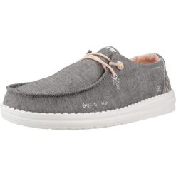 Buty HEY DUDE WENDY BOHO Szary. Szare obuwie trekkingowe damskie Hey dude, z tkaniny, bez zapięcia. Za 313.40 zł.