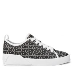 Trampki DKNY. Czarne trampki damskie DKNY, bez wzorów, bez zapięcia. Za 519.99 zł.