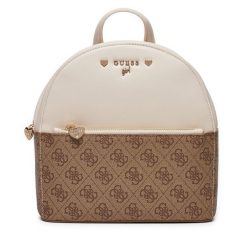 Plecak Guess. Brązowe plecaki Guess, z aplikacjami. Za 269.99 zł.