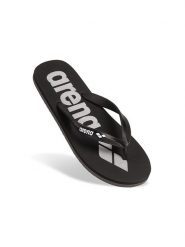 Arena Japonki w kolorze czarno-białym rozmiar: 47. Białe klapki damskie Arena, bez wzorów, z otwartym noskiem, bez obcasa, bez zapięcia. Za 34.99 zł.