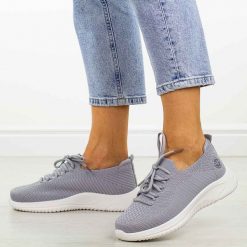 Szare sportowe buty damskie Vinceza 17366. Szare obuwie sportowe casual damskie VINCEZA, z tkaniny, na fitness i siłownię. Za 99.00 zł.