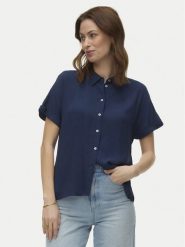 Vero Moda Koszula Alice 10342668 Granatowy Regular Fit. Niebieskie koszule damskie Vero Moda, xl, bez wzorów, z wiskozy, bez kołnierzyka, bez ramiączek. Za 99.99 zł.