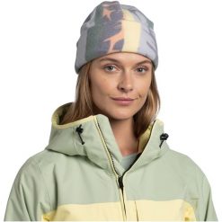 Czapka BUFF POLAR PRINTS BEANIE SIMBO MULTI. Żółte czapki damskie Buff, bez wzorów, z polaru. Za 73.99 zł.