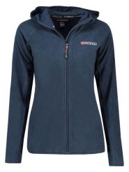 Geographical Norway Kurtka polarowa "Tugood" w kolorze granatowym rozmiar: XXL. Niebieskie kurtki damskie Geographical Norway, xxl, bez wzorów, z polaru, bez kaptura. Za 118.28 zł.