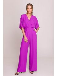 Stylove Kombinezon w kolorze fioletowym rozmiar: XXL. Różowe kombinezony damskie Stylove, xxl, bez wzorów, bez kołnierzyka, bez ramiączek. Za 325.03 zł.