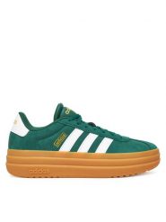 Adidas Sneakersy Vl Court Bold JP6917 Zielony. Zielone obuwie sportowe damskie Adidas, ze skóry, bez zapięcia. Za 208.99 zł.