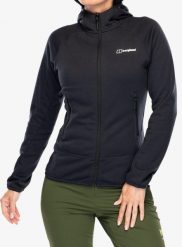 Bluza polarowa damska Berghaus Heuberg Hoody. Czarne bluzy damskie Berghaus, xs, bez wzorów, z materiału, bez kaptura. Za 351.99 zł.