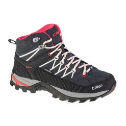 Buty trekkingowe damskie, CMP Rigel Mid. Czerwone obuwie trekkingowe damskie CMP, bez zapięcia. Za 399.99 zł.