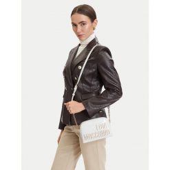 Torebka LOVE MOSCHINO. Białe listonoszki damskie Love Moschino, bez wzorów, bez dodatków. Za 827.99 zł.