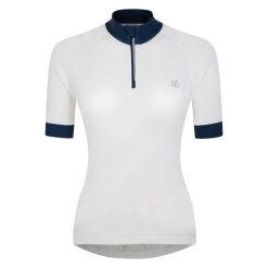 Koszulka rowerowa damska Pedal Through It II. Białe koszulki damskie Dare 2b, xl, bez wzorów, bez kołnierzyka, bez ramiączek. Za 56.99 zł.