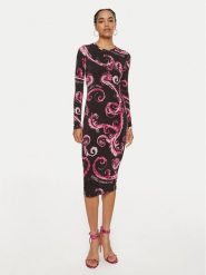 Versace Jeans Couture Sukienka codzienna 77HAO9B0 JS358 Różowy Slim Fit. Czerwone sukienki damskie Versace Jeans Couture, bez wzorów, z jeansu, bez ramiączek. Za 799.99 zł.