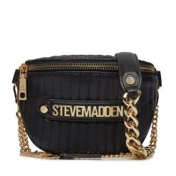 Torebka Steve Madden. Czarne listonoszki damskie Steve Madden, bez wzorów, bez dodatków. Za 419.99 zł.