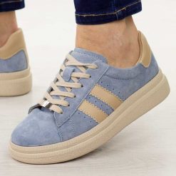 Niebieskie skórzane półbuty damskie Filippo Dp7499/26. Niebieskie półbuty damskie Filippo, na jesień, bez wzorów, z jeansu, bez obcasa, na platformie, bez zapięcia. Za 239.00 zł.