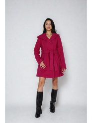 Jessica Simpson Płaszcz przejściowy w kolorze różowym rozmiar: M. Różowe płaszcze damskie Jessica Simpson, m, bez wzorów, z tkaniny, bez kaptura. Za 217.99 zł.