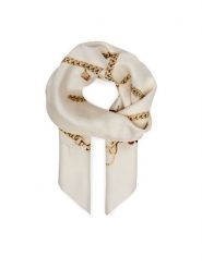 Coach Chusta jedwabna 29CEH35 Kremowy. Białe chusty damskie Coach, bez wzorów, z jedwabiu. Za 399.99 zł.