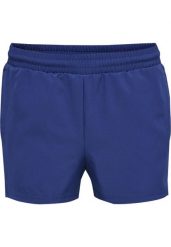 Szorty damskie Hummel Move Grid. Niebieskie spodenki sportowe damskie Hummel, na wiosnę, m, bez wzorów, z elastanu, z standardowym stanem, na fitness i siłownię. Za 178.60 zł.