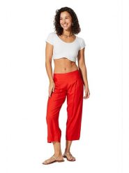 Aller Simplement Spodnie w kolorze czerwonym rozmiar: 38-42. Czerwone spodnie materiałowe damskie Aller Simplement, bez wzorów, z materiału. Za 56.99 zł.