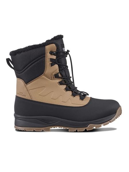 Icepeak Kozaki zimowe "Alofi" w kolorze czarno-jasnobrązowym rozmiar: 40. Brązowe kozaki damskie Icepeak, na zimę, z materiału, bez obcasa, bez zapięcia. Za 288.52 zł.