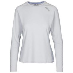 Koszulka z długim rękawem damska Katherine DLX. Szare bluzki damskie Trespass, xl, bez wzorów, bez kołnierzyka, bez ramiączek. Za 156.99 zł.