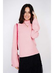 C& Jo Sweter w kolorze jasnoróżowym rozmiar: 36. Różowe swetry klasyczne damskie C& Jo, z kaszmiru, bez kołnierzyka. Za 83.03 zł.