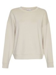 MOSS COPENHAGEN Bluza "Ima Q" w kolorze beżowym rozmiar: L/XL. Brązowe bluzy damskie Moss Copenhagen, l, bez wzorów, bez kaptura. Za 111.84 zł.
