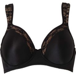 Biustonosz usztywniany bonprix czarno-cielisty. Czarne biustonosze bonprix. Za 59.99 zł.