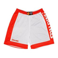 Spodenki koszykarskie Spalding Reversible Dwustronne. Czerwone spodenki sportowe damskie SPALDING, l, bez wzorów, z materiału, na fitness i siłownię. Za 148.35 zł.