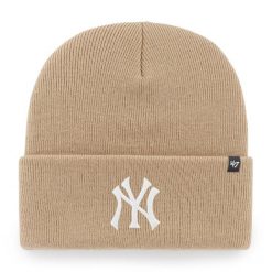 Czapka New York Yankees 47Brand MLB Haymaker. Brązowe czapki damskie 47 Brand, na zimę, bez wzorów, z materiału. Za 119.00 zł.