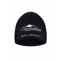 Czapka wełniana unisex jednowarstwowa Brubeck #JESTEMZGOR #WSPIERAMGOPR. Czarne czapki damskie Brubeck, bez wzorów, z elastanu. Za 76.07 zł.