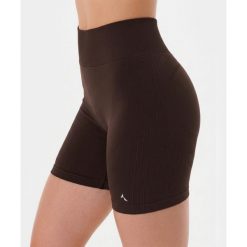 Szorty bezszwowe push-up Carpatree Élite brązowe. Brązowe spodenki sportowe damskie Carpatree, l, bez wzorów, z dzianiny, z podwyższonym stanem, na fitness i siłownię. Za 159.99 zł.