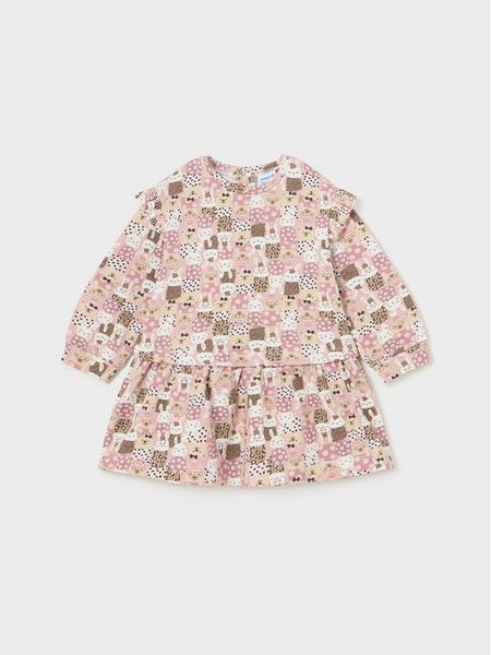 Mayoral Sukienka codzienna 2.994 Różowy Regular Fit. Czerwone sukienki dziewczęce Mayoral, bez wzorów, z bawełny, bez ramiączek, proste. Za 139.99 zł.