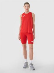 4F Legginsy kolarki treningowe damskie - czerwone XL. Czerwone legginsy sportowe damskie 4F, s, bez wzorów, z dzianiny, na fitness i siłownię. Za 109.99 zł.