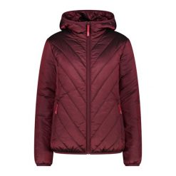 Kurtka damska turystyczna CMP 34K0306. Czerwone kurtki damskie CMP, m, bez wzorów, bez kaptura. Za 506.50 zł.