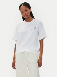 Converse T-Shirt W Beach Scenentee 10026378-A01 Biały Regular Fit. Białe t-shirty damskie Converse, l, bez wzorów, z bawełny, bez kołnierzyka. Za 129.99 zł.