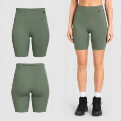 LEGGINSY DAMSKIE 4F KRÓTKIE KOLARKI SZYBKOSCHNĄCE PRZED KOLANO KOLOR ZIELONY. Zielone legginsy damskie 4F, na lato, l, bez wzorów, z materiału, do biegania. Za 88.56 zł.